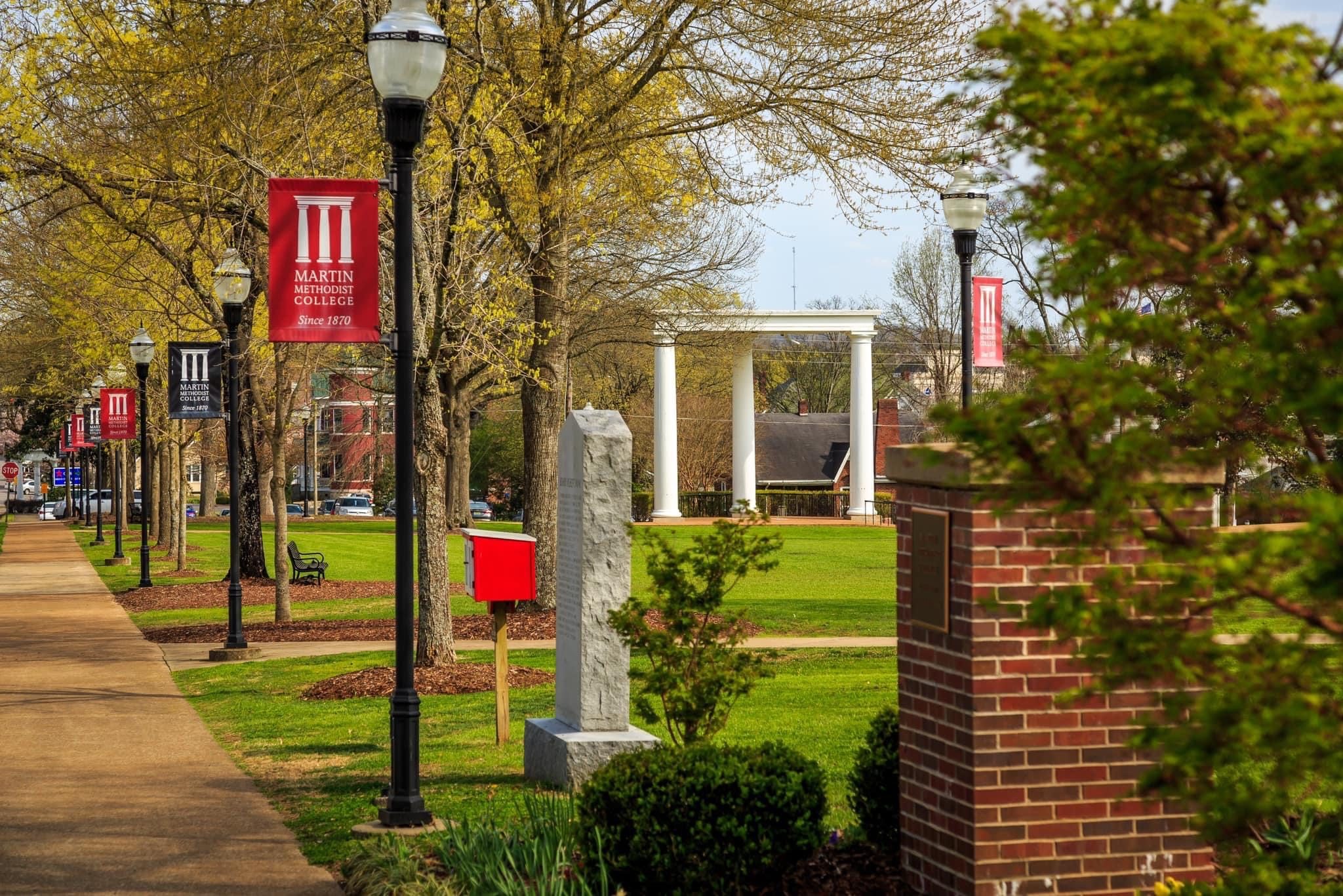 アメリカの大学内の風景